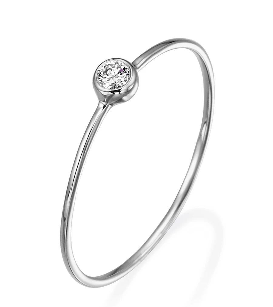 ATELIER EXCLUSIVE Mini Ring - 18K White Gold - Atelier Talia Sol Collection