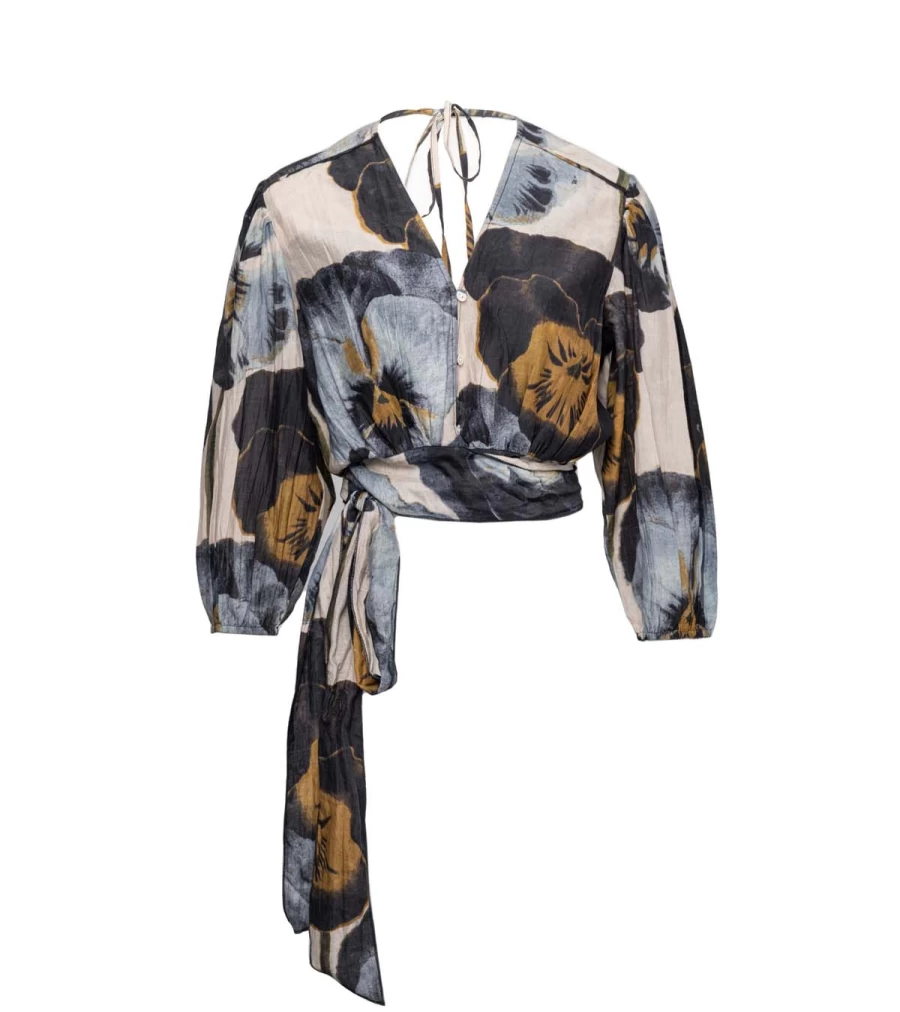 "DESERT QUEEN Gypsy Top in Violet - Bohemian Women's Blouse"