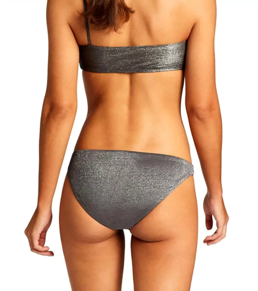 Vitamin A Claire Luciana Silver Bikini Bottom | VITAMIN A Swimwear