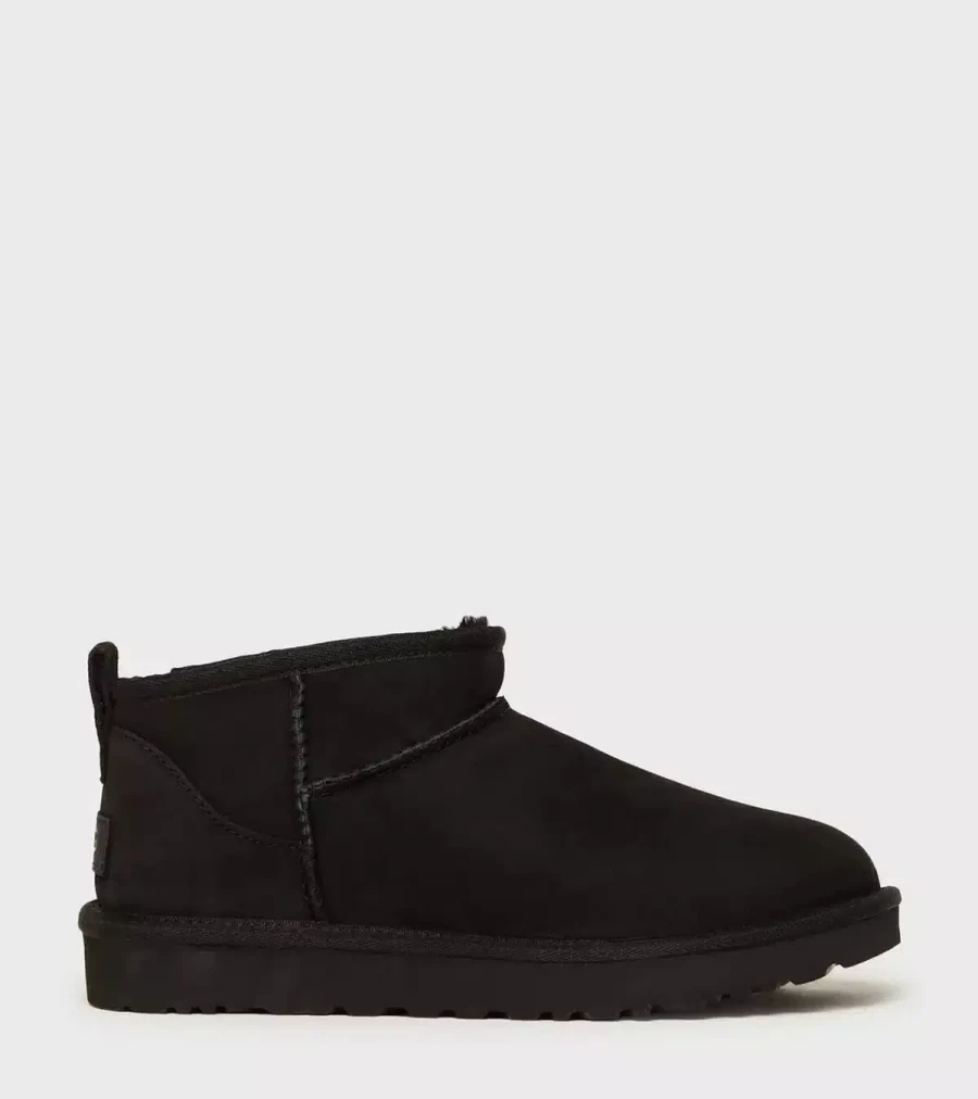 UGG Classic Ultra Mini Boots in Black by Atelier Talia Sol | UGG Women's Winter Footwear