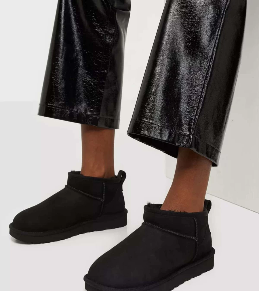 UGG Classic Ultra Mini Boots in Black by Atelier Talia Sol | UGG Women's Winter Footwear