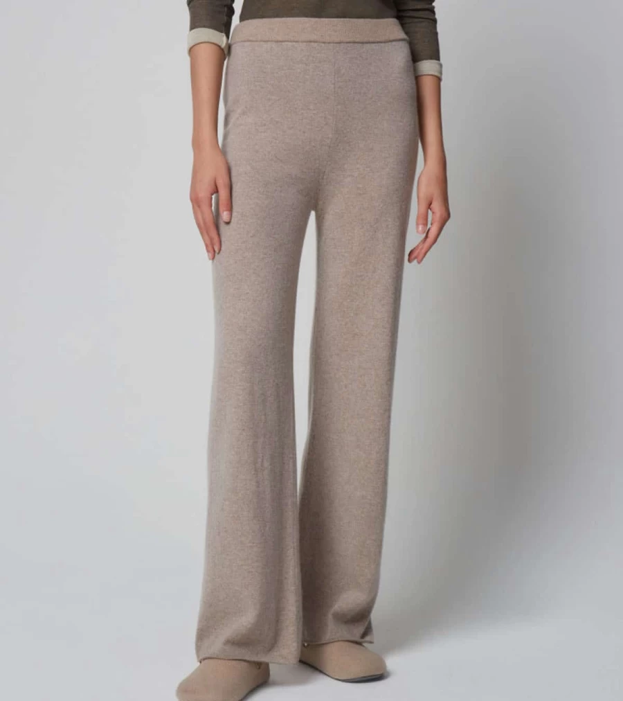 MAJESTIC FILATURES Wool Cashmere Blend Trousers with String Detail - Atelier Talia Sol Premium Pants