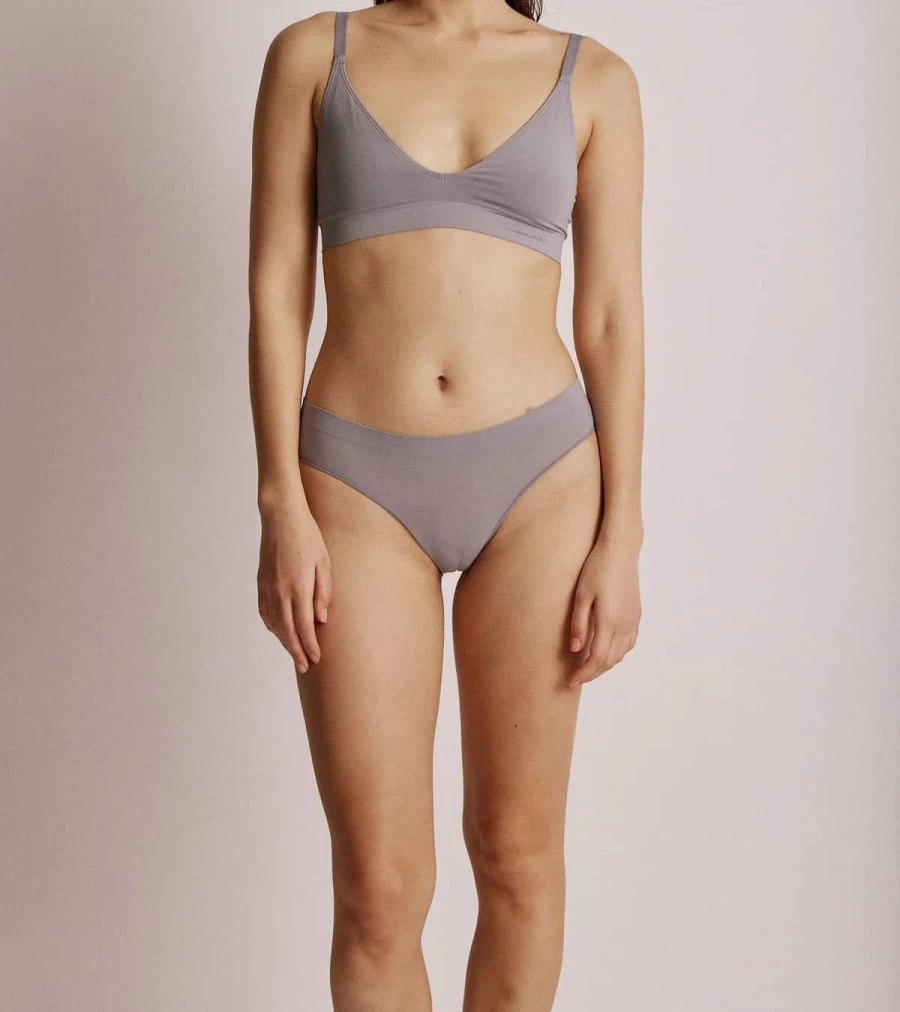 SAISEI Ultra-Fine Mid-Rise Thong 1352 - Storm Color by Atelier Talia Sol | Comfortable & Stylish Women's Underwear
