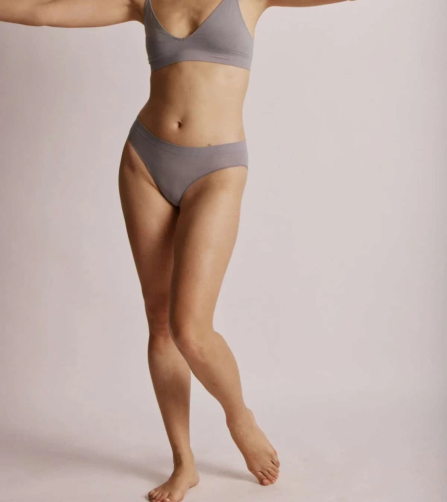 SAISEI Ultra-Fine Mid-Rise Thong 1352 - Storm Color by Atelier Talia Sol | Comfortable & Stylish Women's Underwear