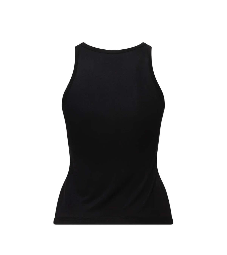 ELIANA Women's Basic Tank Top 7027 - Black Slim Fit Casual Shirt by Atelier Talia Sol