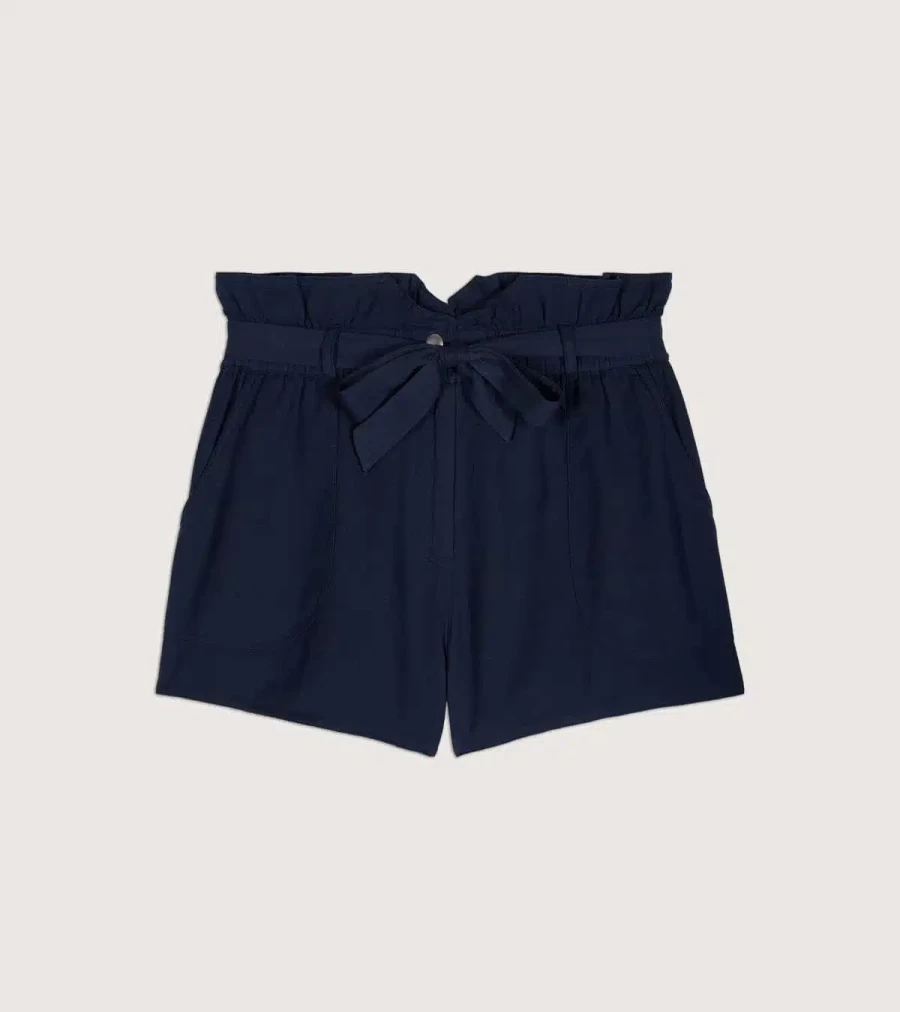 BA&SH Mustang Blue Denim Shorts by Atelier Talia Sol | Women's Fashion High-Waisted Casual Shorts
