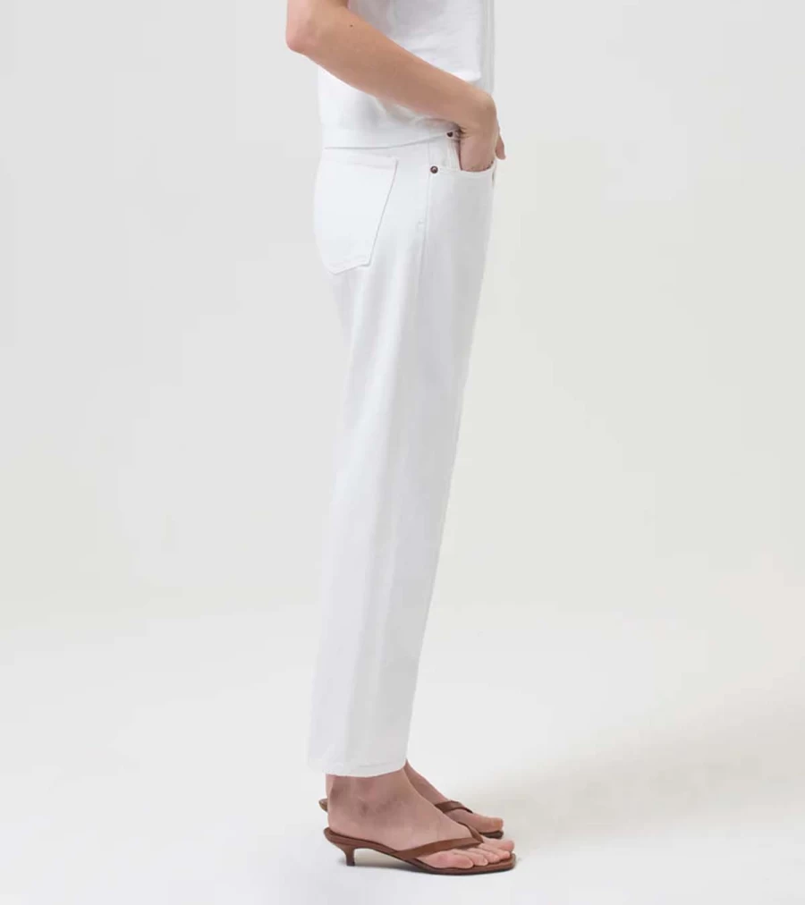 AGOLDE Parker High-Rise Straight Leg Jeans in Milkshake Wash - Women's Denim