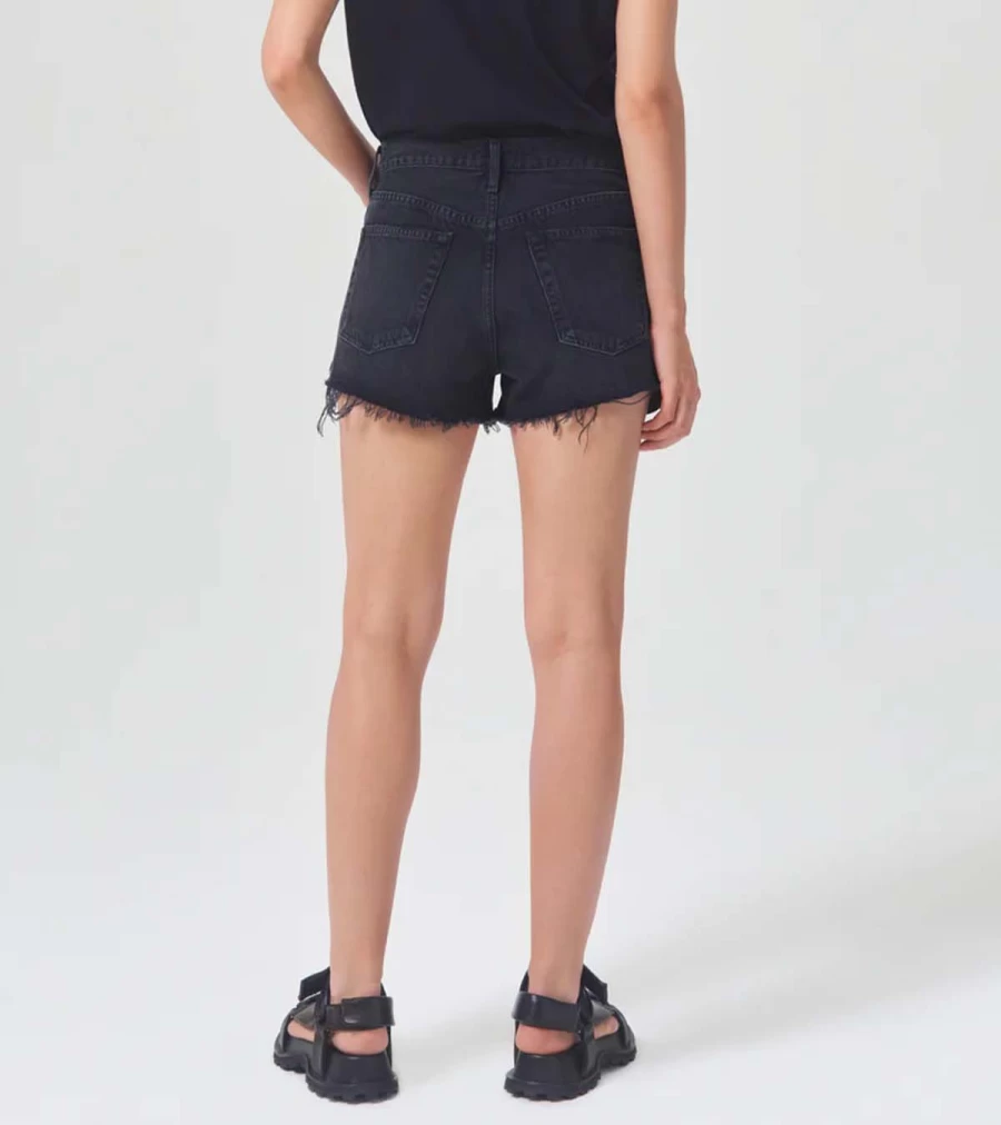 AGOLDE Parker Vintage High-Waisted Denim Shorts in Trance Wash