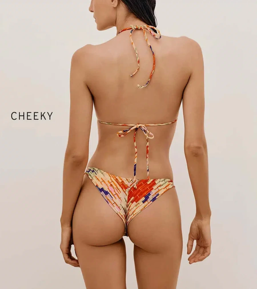 VIX SWIMWEAR Allie High Cut Bikini Bottom - Pixie Detail Swimwear