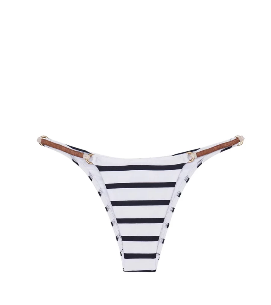 VIX SWIMWEAR Cheeky Bottom Bikini Bottom - Perrine Black Dri Detail Swimwear