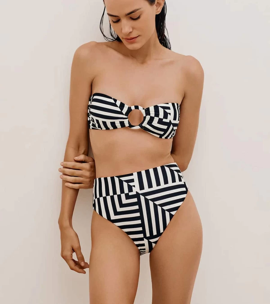 VIX SWIMWEAR Bela Hot Pant Bottom Geometric Print Swimwear