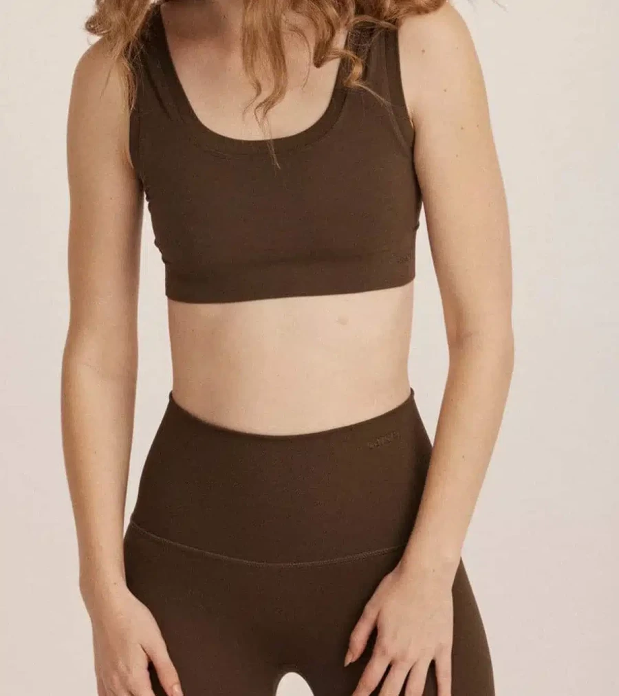 SAISEI Scooped Bralette 1644 - Moss Green Lace Bralette - Atelier Talia Sol Comfortable Wireless Bra