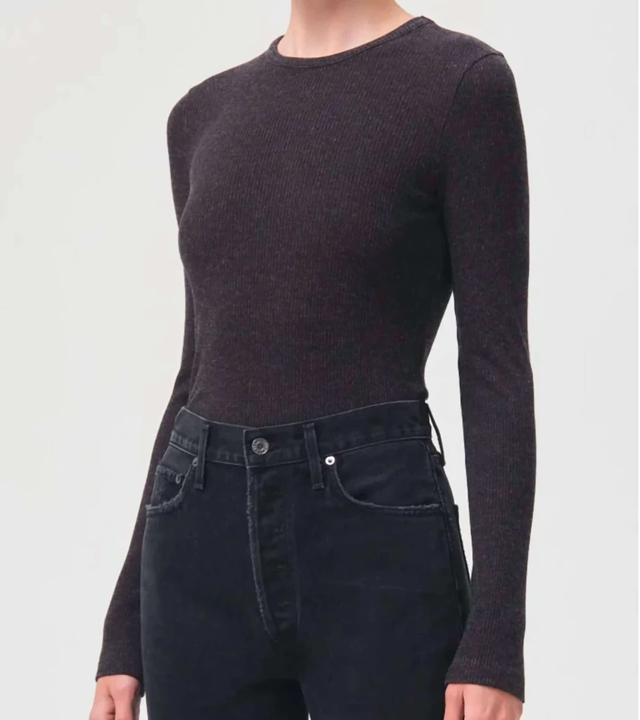 AGOLDE Alma Long Sleeve Pasha Atelier Talia Sol Top