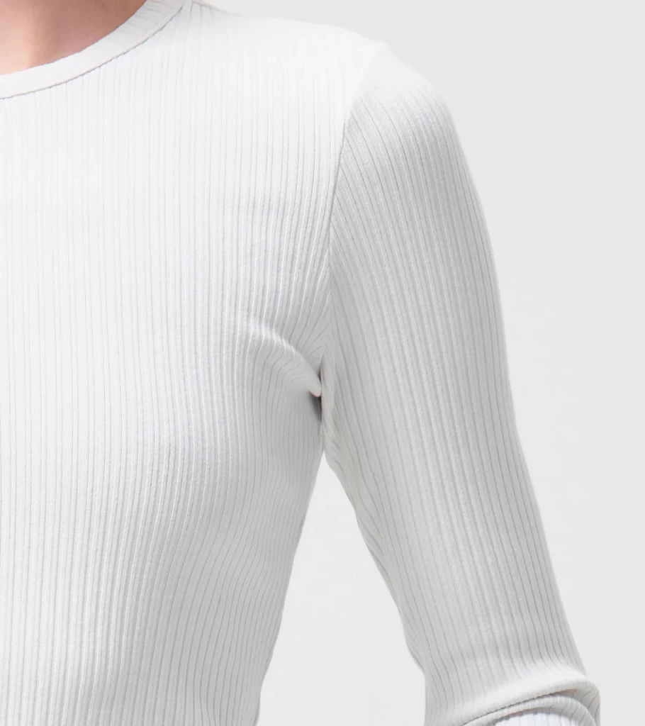 AGOLDE Alma Long Sleeve Top in Powder Pink by Atelier Talia Sol