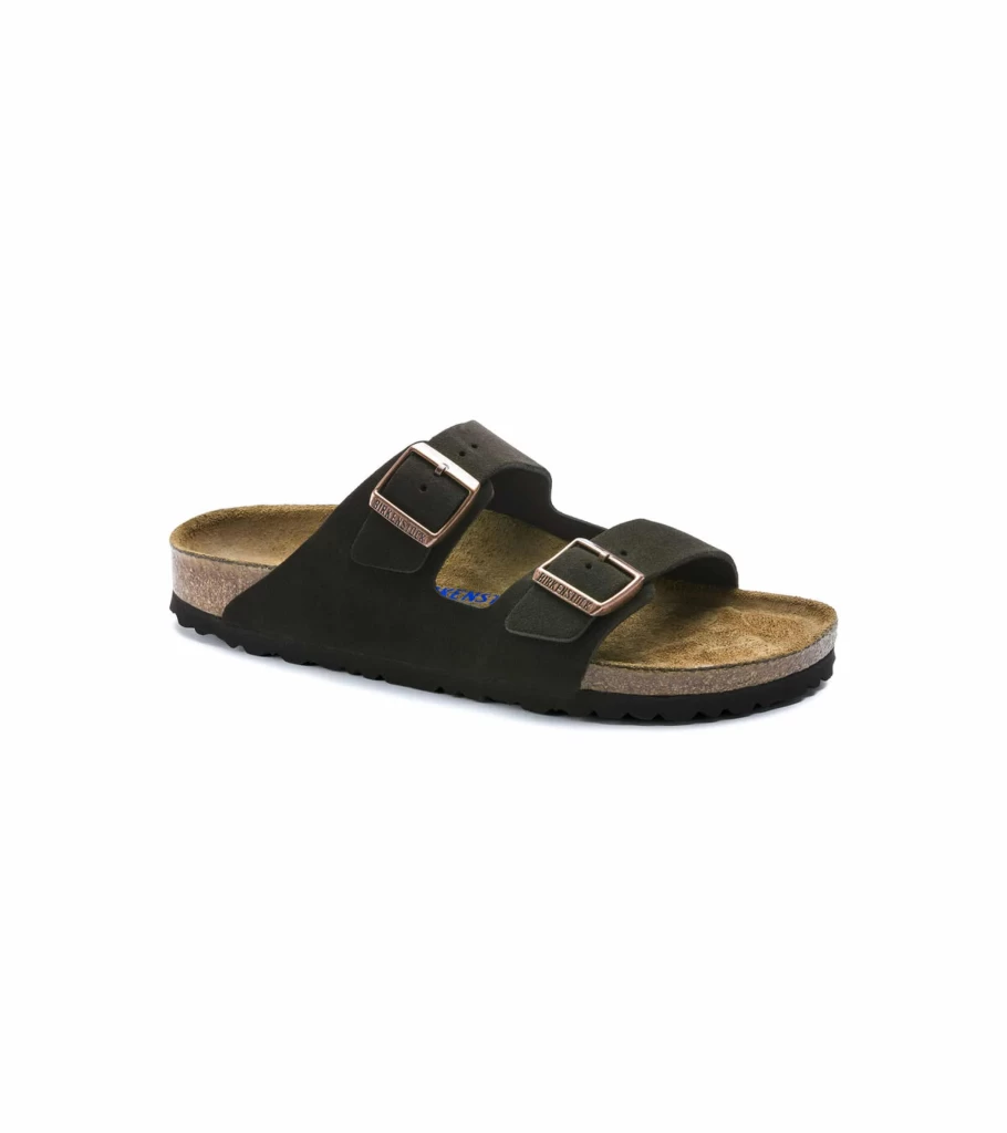 BIRKENSTOCK Arizona Soft Footbed Sandals - Mocha Suede Leather Comfort Slides for Men & Women