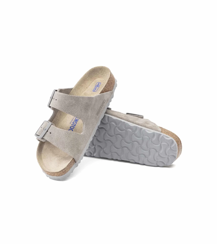 BIRKENSTOCK Arizona Soft Footbed Sandals - Stone Coin Color - Comfortable Cork Footbed