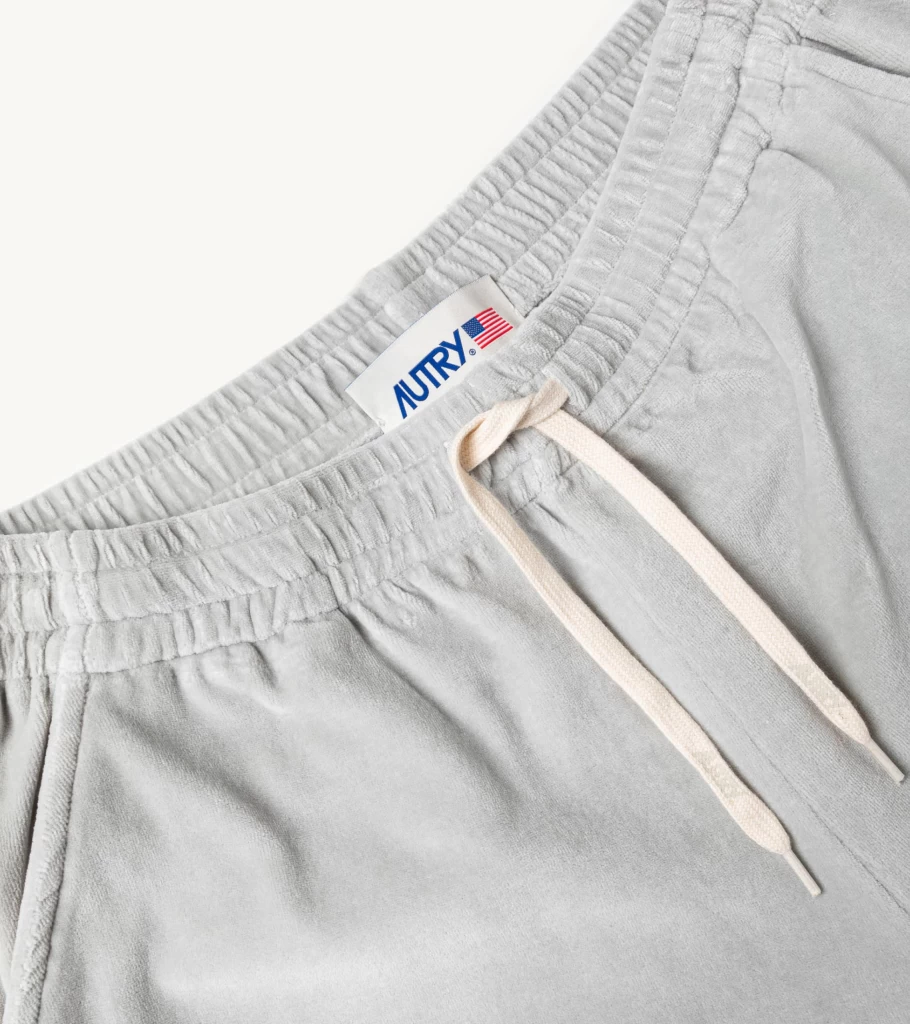 AUTRY Men's Ivory Chenille Shorts - Soft Vintage Style Casual Shorts for Summer