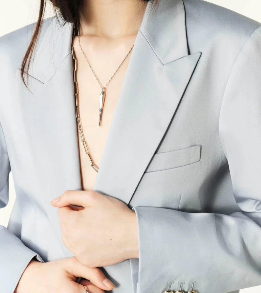 BA&SH Janice Masculine Blue Denim Jacket - Women's Oversized Fit - Atelier Talia Sol Collection