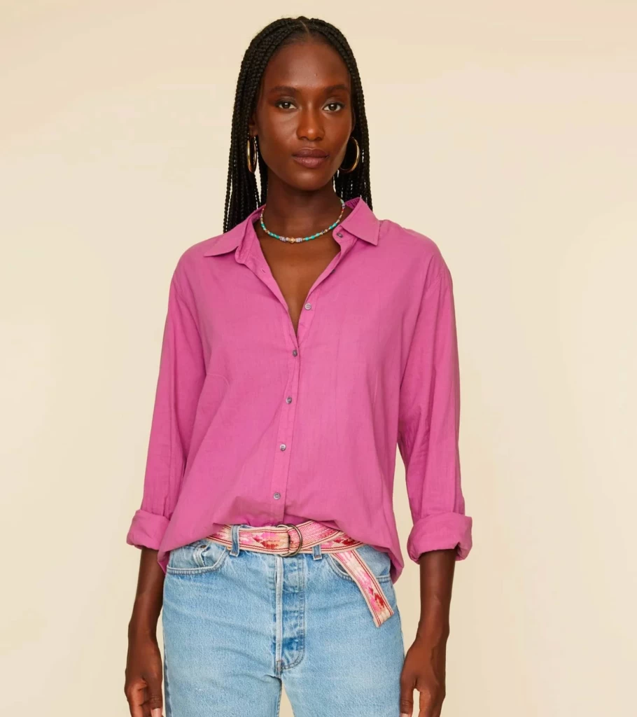 XIRENA Beau Shirt in Rose Tea - Women's Stylish Blouse for Casual Wear