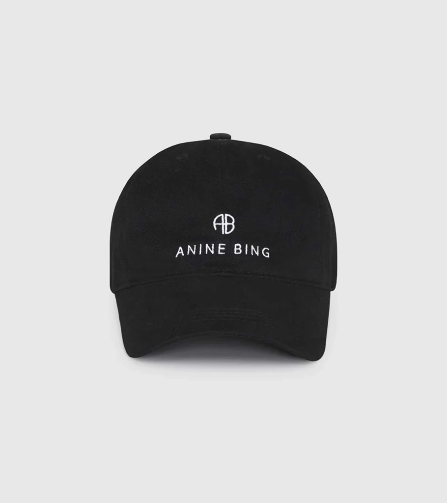 ANINE BING Jeremy Black Baseball Cap for Men and Women - Stylish Adjustable Dad Hat