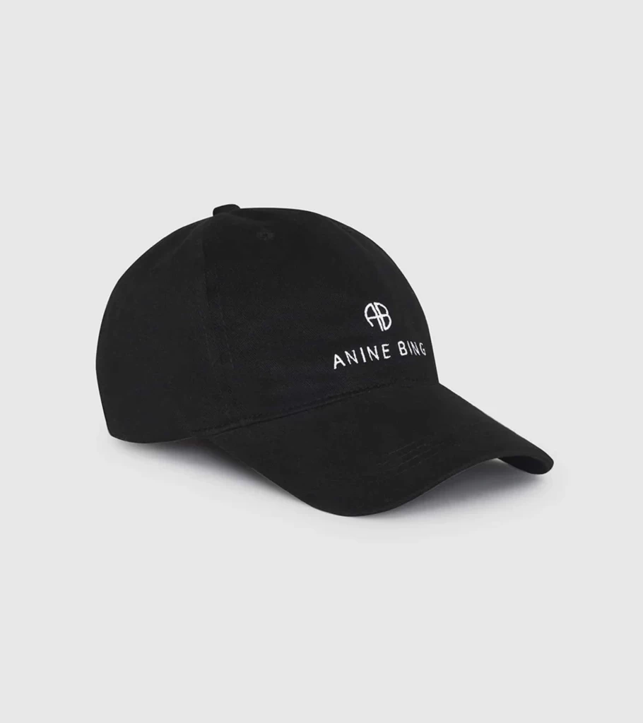 ANINE BING Jeremy Black Baseball Cap for Men and Women - Stylish Adjustable Dad Hat