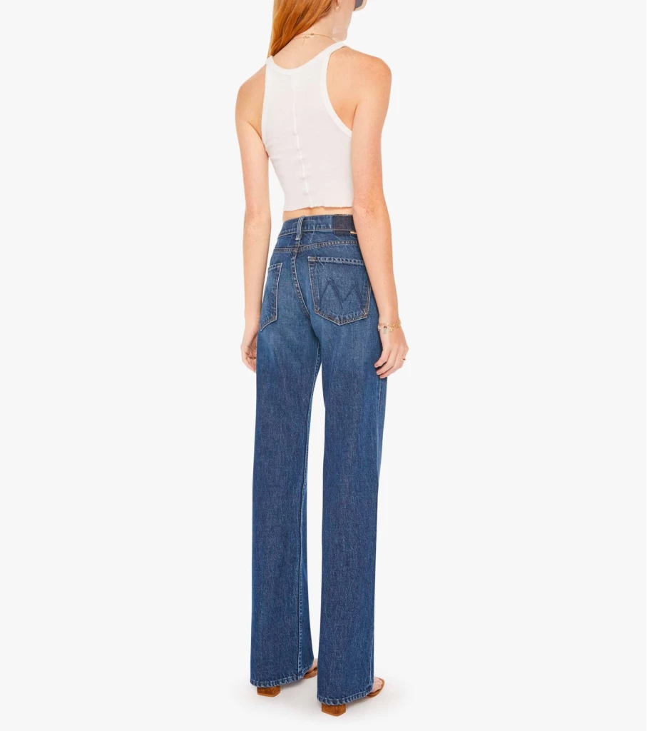 MOTHER DENIM The Bookie Heel Jeans - High-Waisted Distressed Denim with Heel Detail