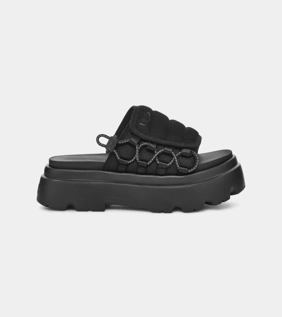 UGG Callie Sandal for Women - Black Comfortable Slide Sandals with Arch Support