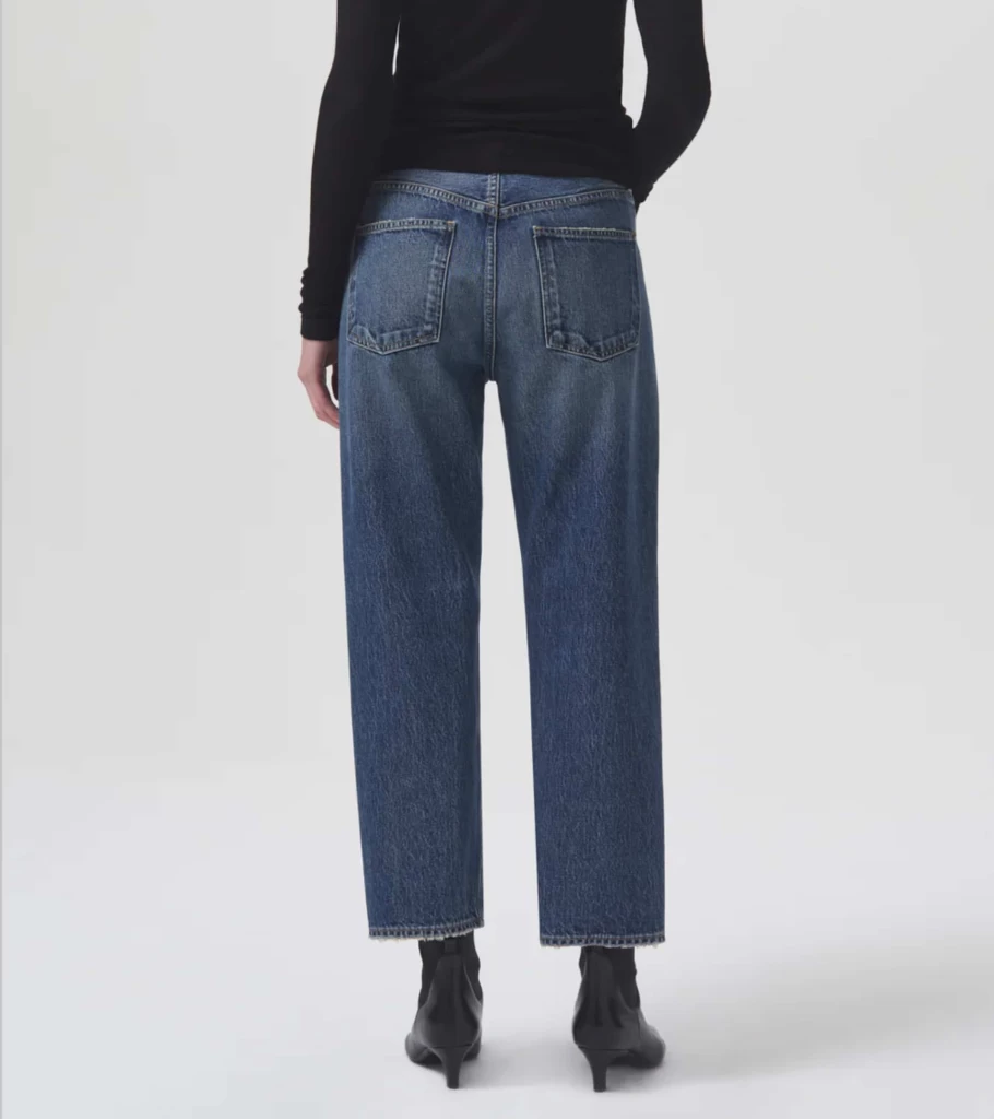 AGOLDE 90's Straight Leg Jeans - Mid Rise Cropped Denim - Imagine Fit