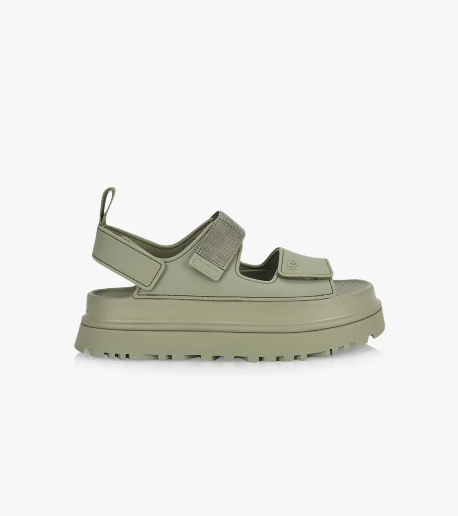 UGG Olive Golden Glow Rubber Sandals for Women - Comfortable Summer Slide Sandals