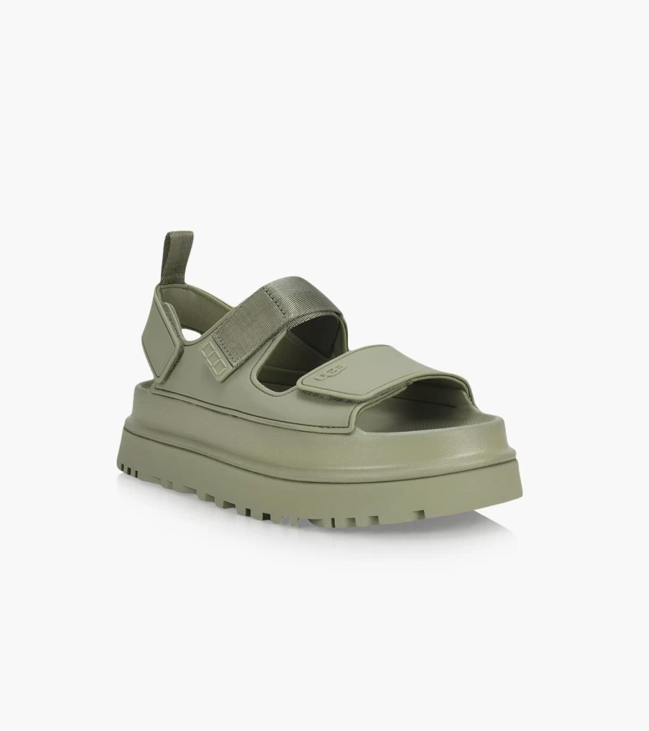 UGG Olive Golden Glow Rubber Sandals for Women - Comfortable Summer Slide Sandals