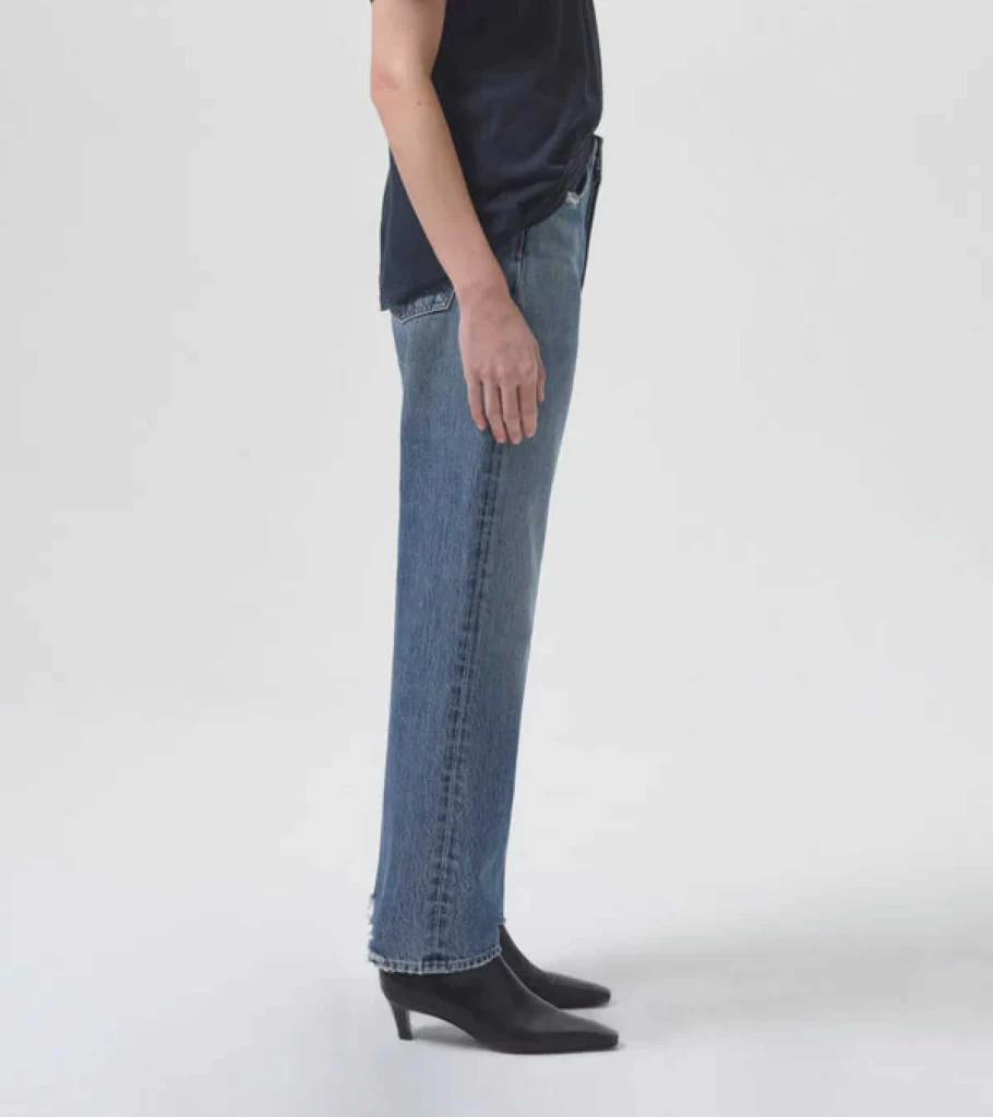 AGOLDE 90s Mid Rise Straight Leg Jeans - Vintage Hooked Denim - Atelier Talia Sol Collection