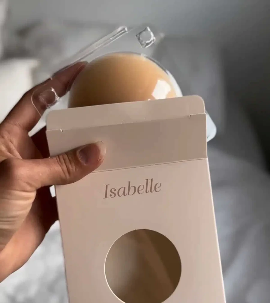 ISABELLE Nipple Covers - Seamless Adhesive Bra - Atelier Talia Sol - Invisible Pasties for Women - Reusable Breast Petals