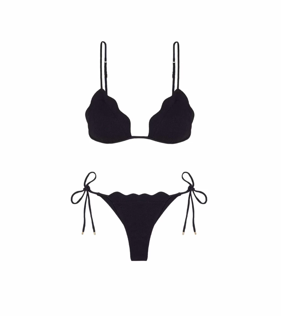 VIX SWIMWEAR Lou Tri Top - Black Bikini Top - Women's Swimwear