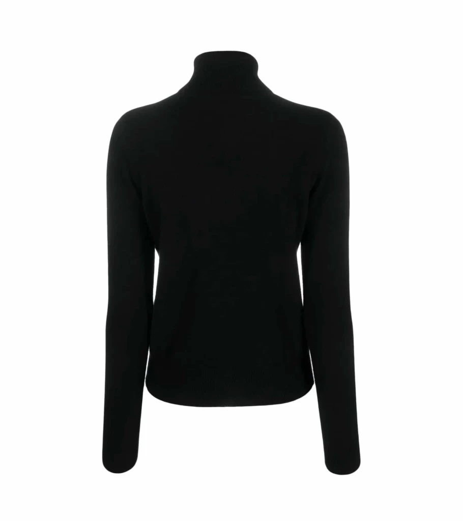 MAJESTIC FILATURES Black Cashmere Turtleneck Sweater - Luxurious Atelier Talia Sol Knitwear