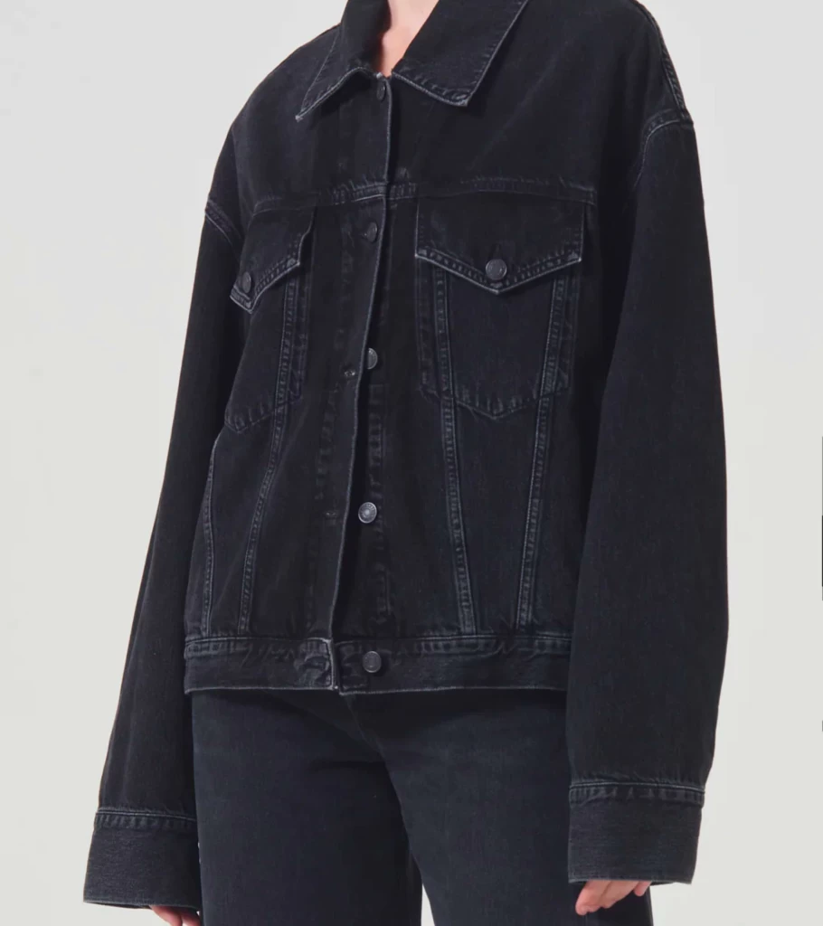 AGOLDE Martika Jacket - Women's Denim Jacket with Spider Wash Distressed Detail