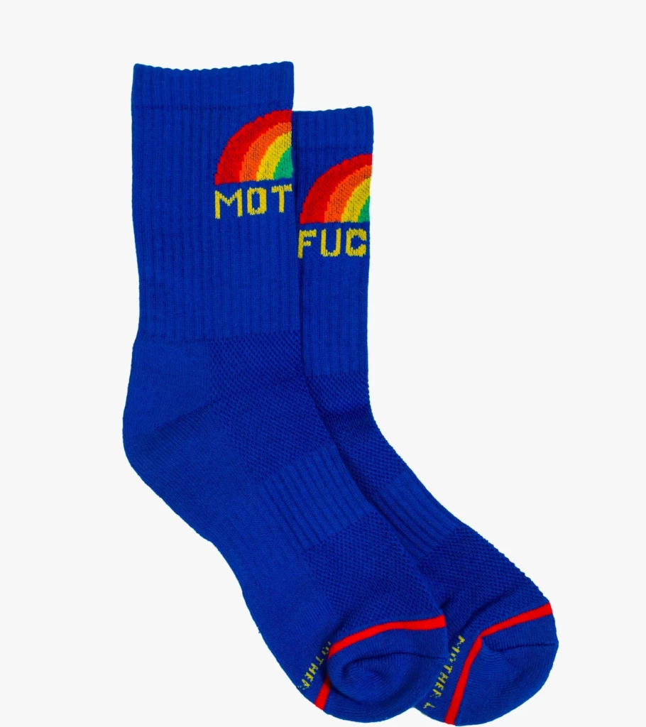 MOTHER DENIM Baby Steps Socks Blue - Atelier Talia Sol Collection