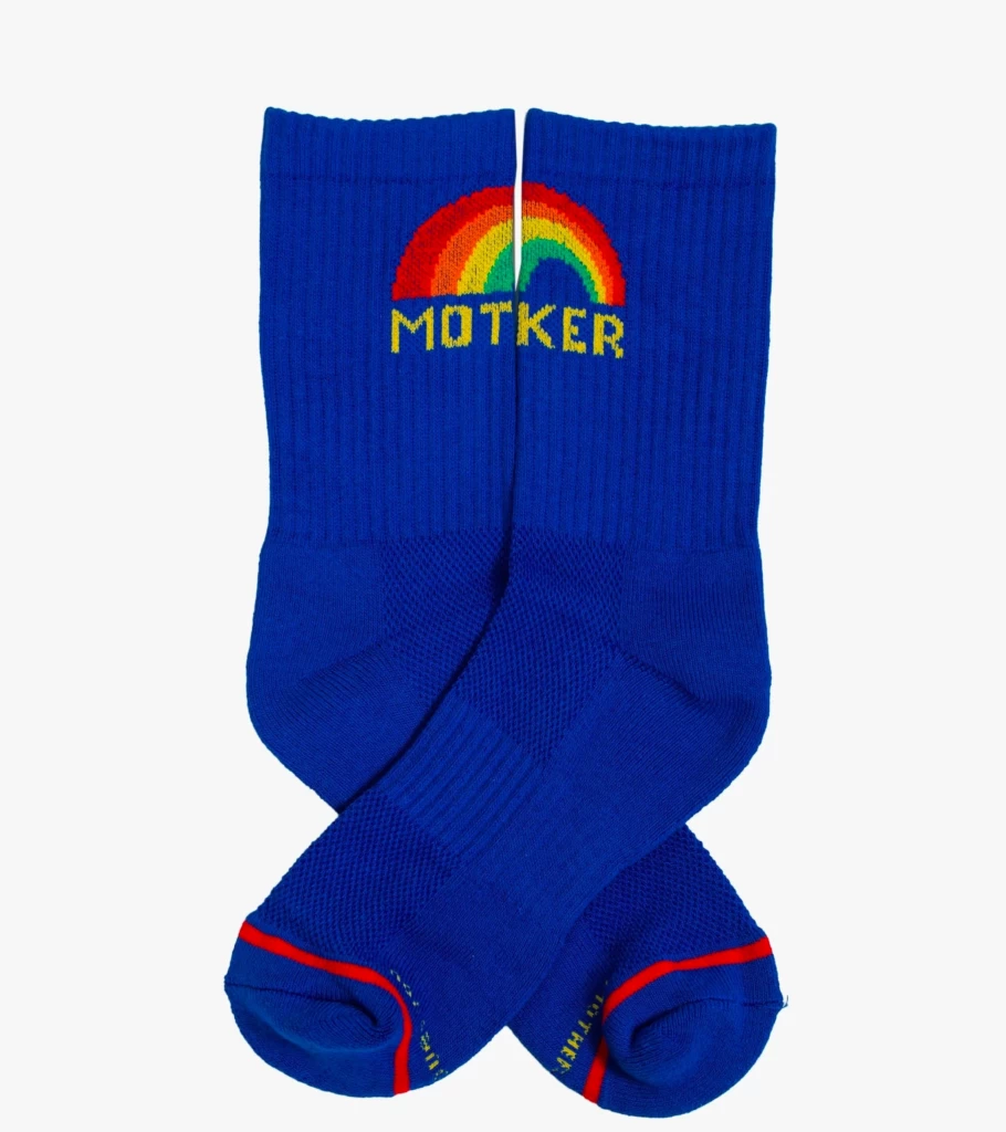 MOTHER DENIM Baby Steps Socks Blue - Atelier Talia Sol Collection