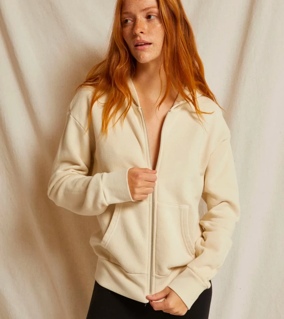 PERFECT WHITE TEE Women's Fleece Zip Up Hoodie - Cozy Casual Pullover Sweatshirt - Patti Fleece Jacket - Suger Collection