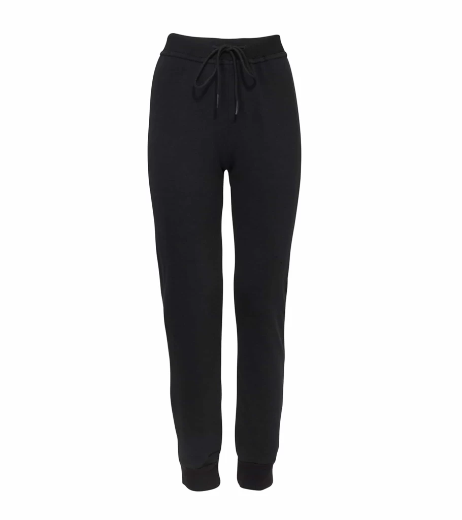 PINK MOTEL Luna Track Pants - Black Athletic Joggers by Atelier Talia Sol - Women's High-Waisted Running Pants