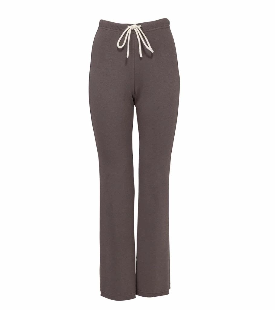PINK MOTEL Luna Flared Track Pants - Khaki High Waist Yoga Lounge Pants - ATELIER TALIA SOL Comfort Casual Wear