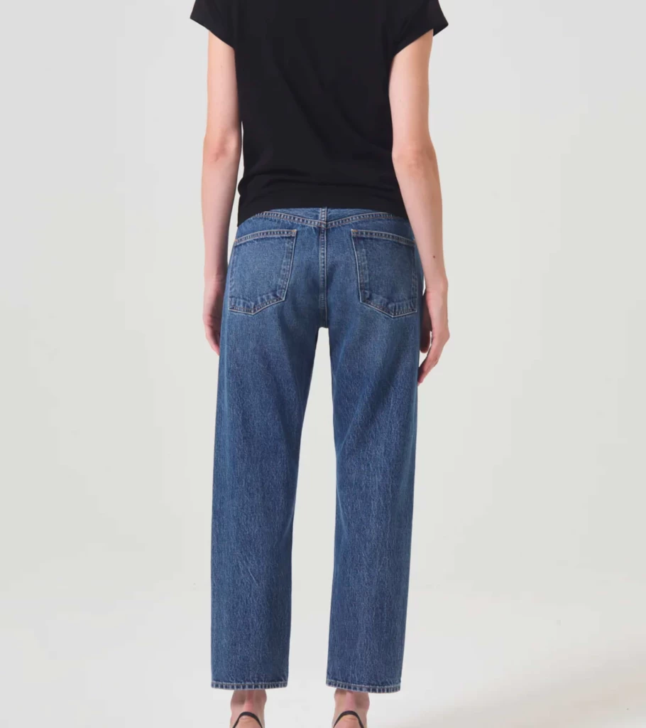 AGOLDE Parker Jean in Placebo Wash High-Rise Straight Leg Denim
