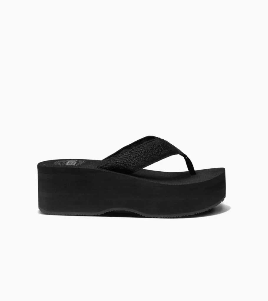 REEF Sandy Hi Men's Black Sandals - Comfortable Beach Footwear