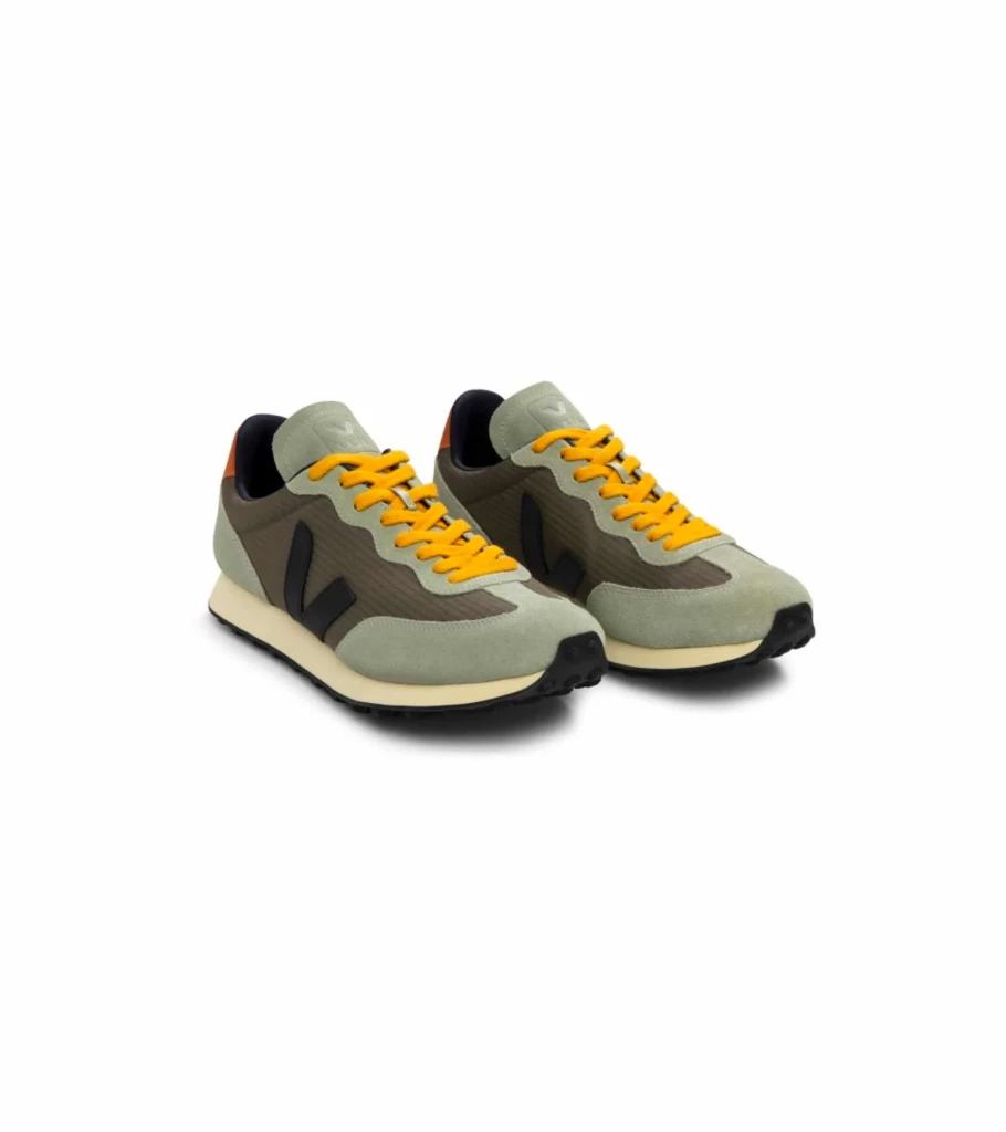 VEJA Rio Branco Sneakers in Khaki | Sustainable Leather Canvas | Atelier Talia Sol Collection