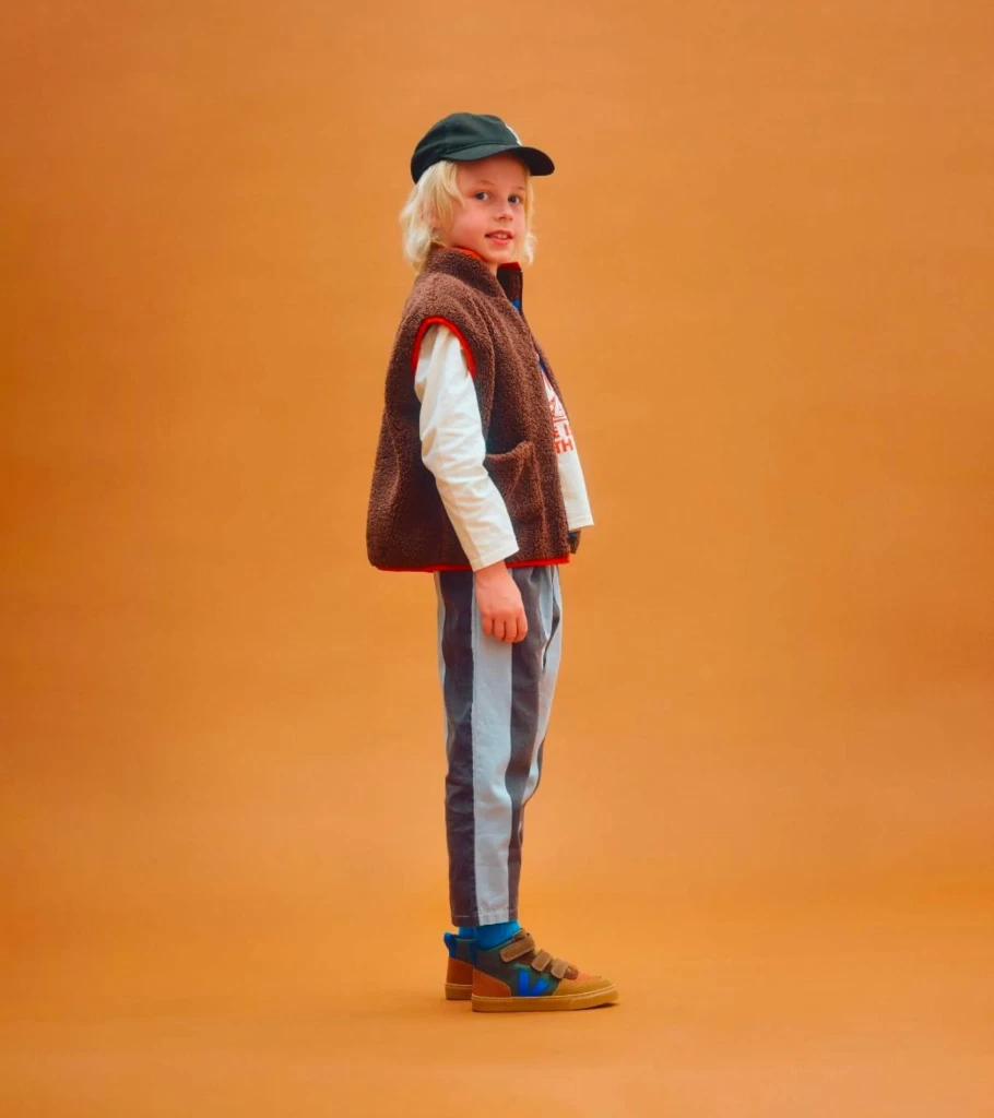 VEJA V-10 Mid Suede Kids Sneakers in Mud Paros Colorway by Atelier Talia Sol