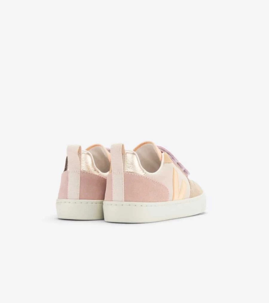 VEJA V-10 Suede Sneakers in Multico Sable Color - Atelier Talia Sol Collaboration