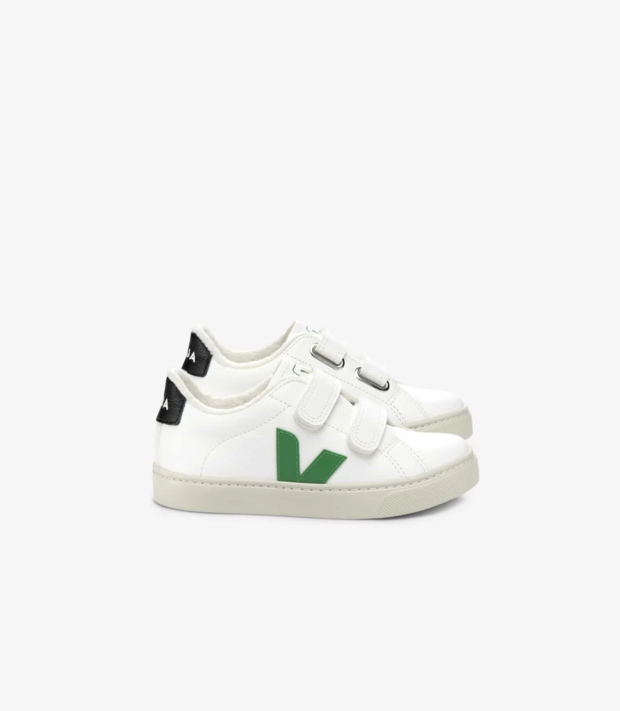 VEJA Winter Chromefree Leather Sneakers White Emeraude - Sustainable Vegan Shoes by Atelier Talia Sol