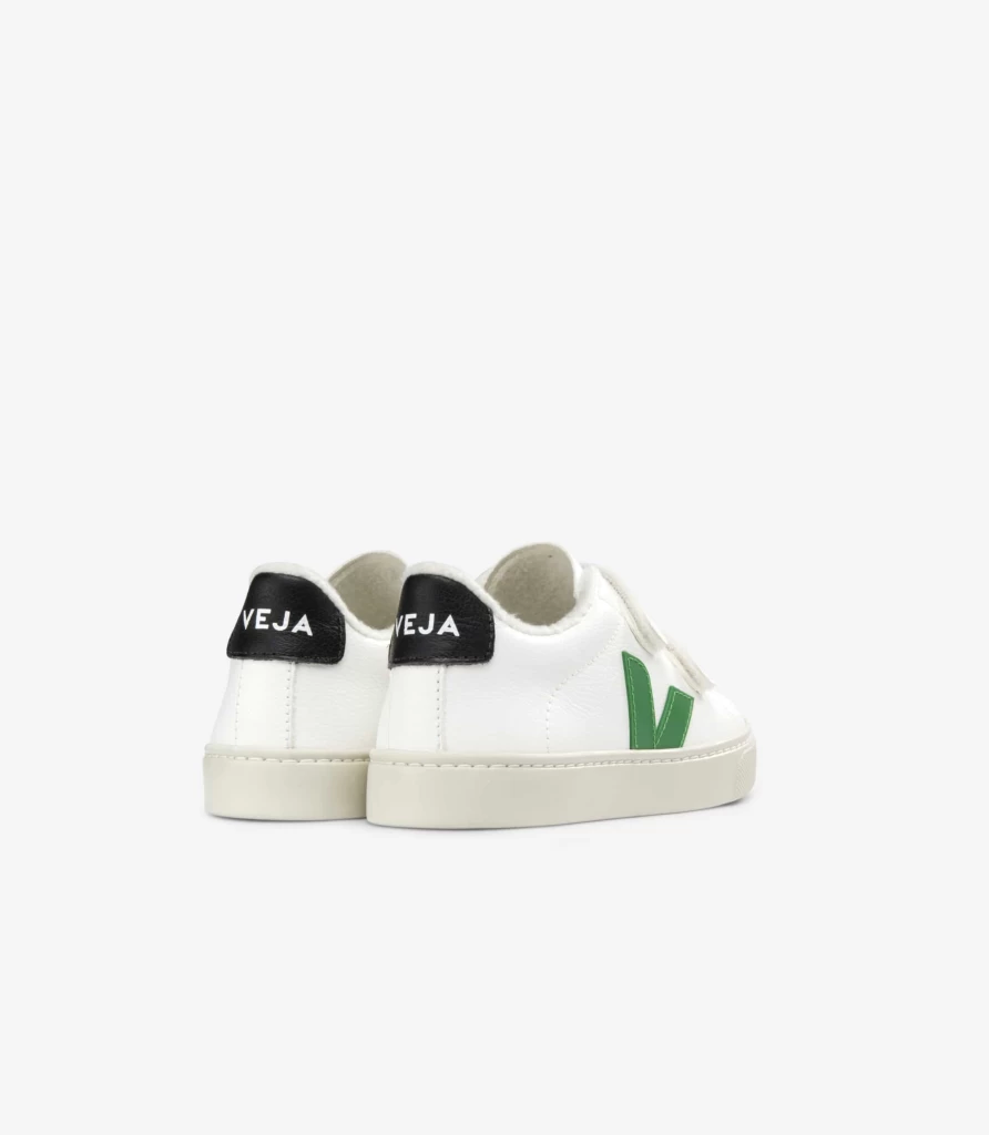VEJA Winter Chromefree Leather Sneakers White Emeraude - Sustainable Vegan Shoes by Atelier Talia Sol